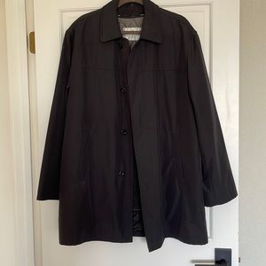 Mens Bill Blass Rain Coat. Removable Liner. Size Large